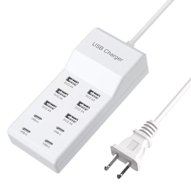 50-ваттная многопортовая зарядная станция USB-C на 10 портов