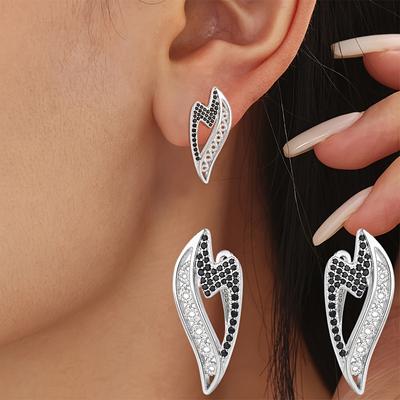 Серьги-капли из черного камня для женщин, подарочные серьги-кольца