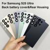 Новый корпус для Samsung Galaxy S25 Ultra Задняя крышка аккумулятора Задняя дверь Запасные части Для S25Ultra Заднее стекло с объективом камеры