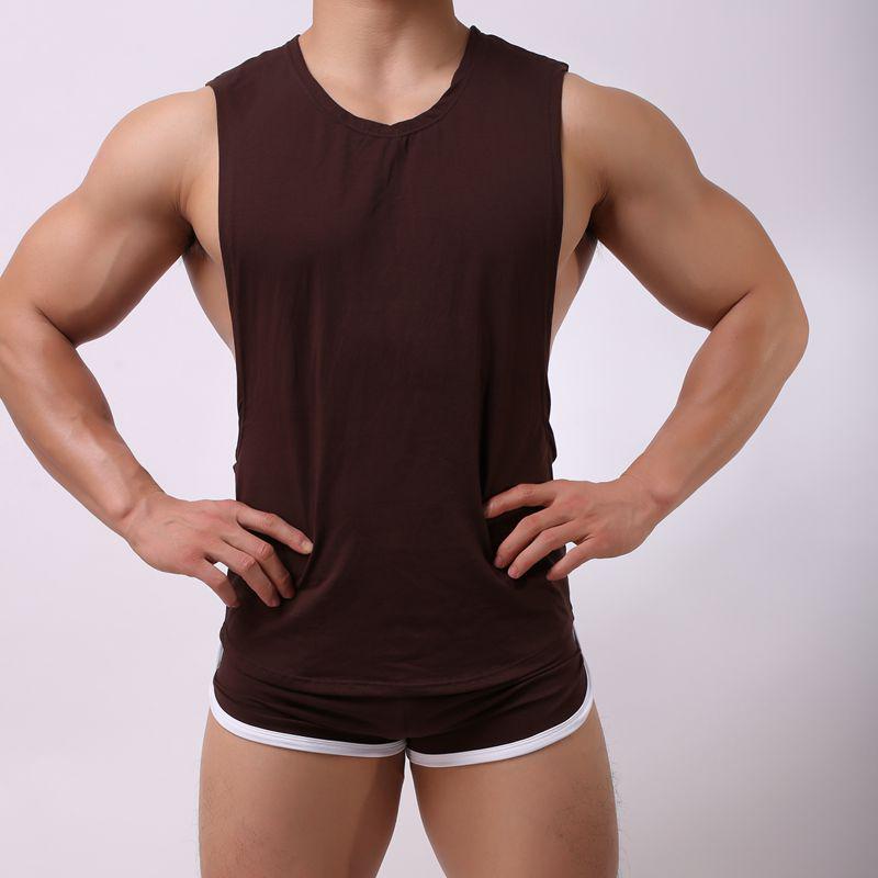 Men's Large Armhole Fashion Tank Top B308 - Comfortable, Sexy, Youthful Undershirt