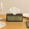 Waterproof Transparent Tissue Box Multi-Functional Rectangular Napkin Storage Case Large Capacity Space-saving Tissue Dispenser