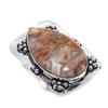 Lake Superior Agate Gemstone 925 Sterling Silver Jewelry Ring Size 7