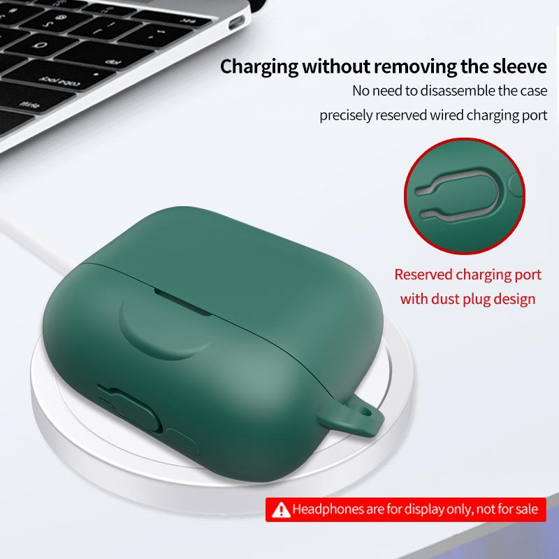 Высококачественный силиконовый противоударный чехол для Bluetooth-наушников EarFun Air Pro 4+ Защитный чехол