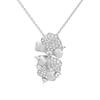 WUIHA 100% 925 Sterling Silver VVS1 D Color Real GRA Moissanite Diamond Flower Pendant Necklace Wedding Engagement Fine Jewelry