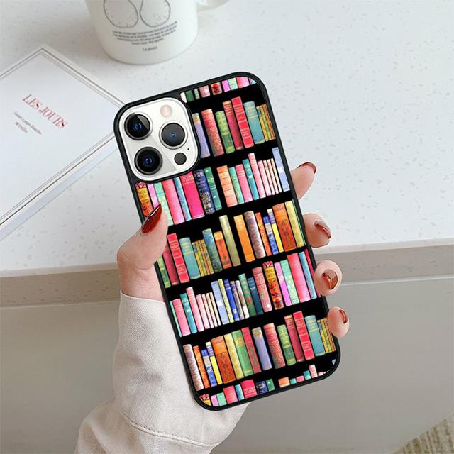 Чехол для телефона 'Библиотечная книга' для iPhone 17 Air 14 15 16 13 12 Чехол для Apple iPhone 17 Air 14 15 16 Pro Max 6S Plus Coque