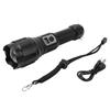 Super Bright Flashlight with Electronic Display Screen Waterproof Type C Charged Zoomable LED