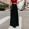 Skirt Women Solid Color Large Hem A-Line Long Skirt Work Leisure Skirt Streetwear