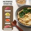 Деревянный измельчитель мяса Картофелемялка Прочный инструмент для фарша Бургеров Овощей Без BPA Необходимый кухонный инструмент для домашней готовки