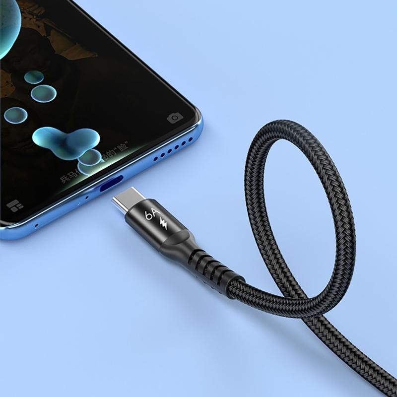 Кабель USB — USB C Кабель USB — Type C Быстрая зарядка Нейлоновая оплетка Кабель для передачи данных и синхронизации Кабель для зарядки USB C