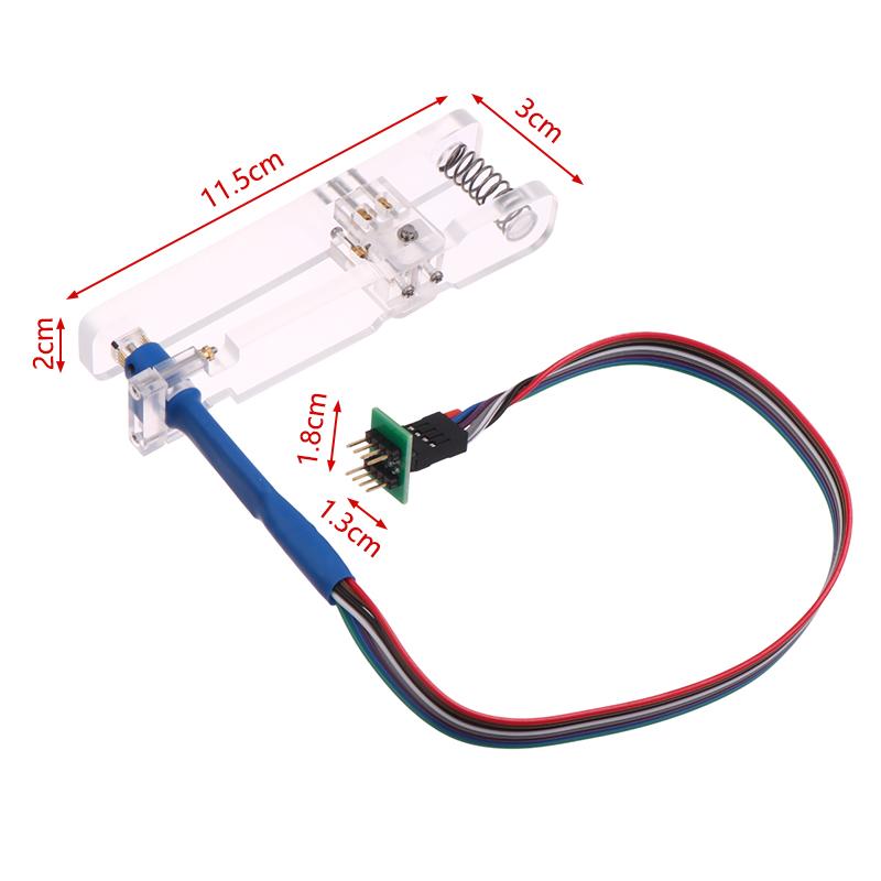 1set Download Cable No Disassembly Chip Ultra Long Spring Clip Burning Needle Burning Writing Cable