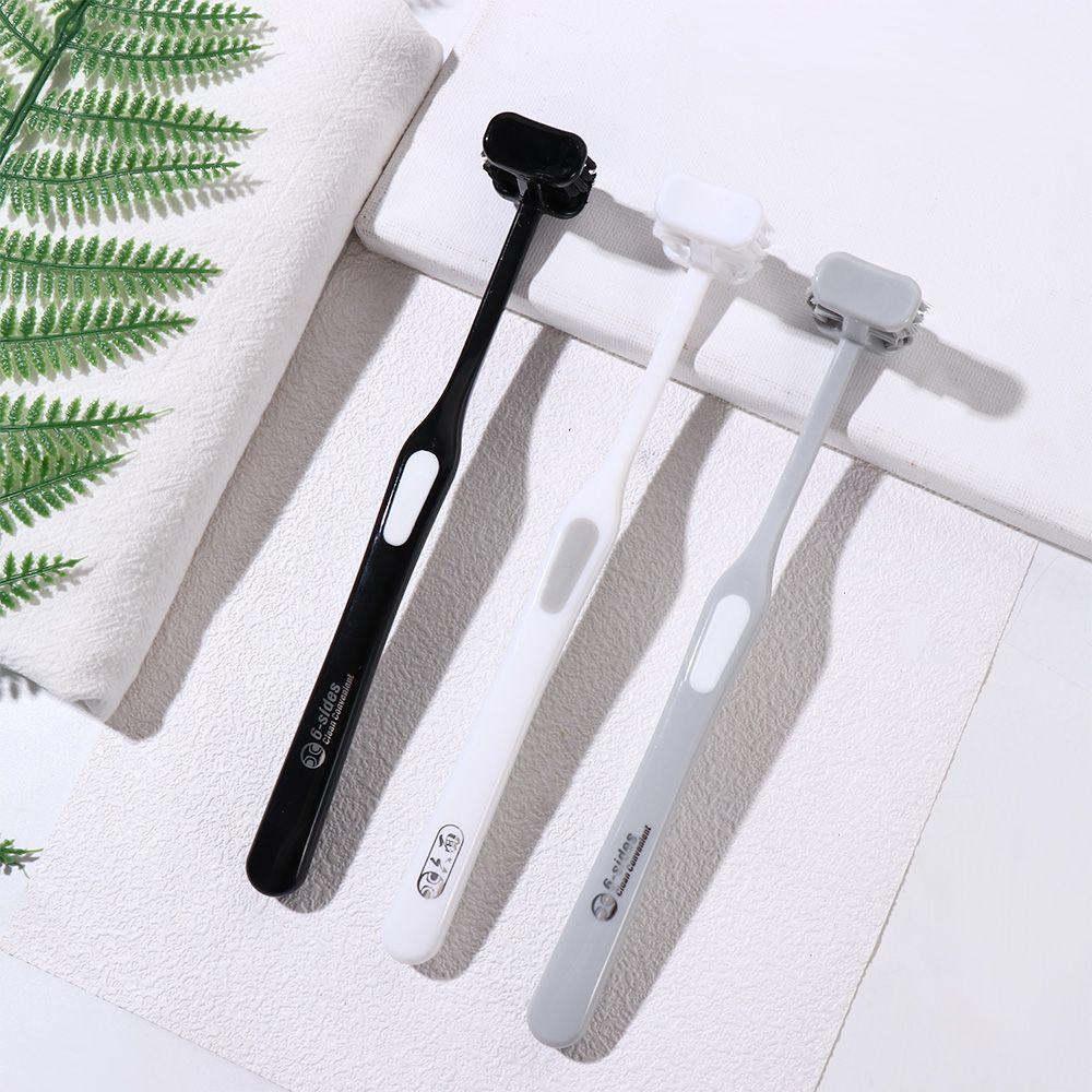 Teeth Cleaner Oral Hygiene Tool Daily Clean All Wrapped Toothbrush Oral Care Brush Cleaning Tooth Brush 6 Sided Toothbrush