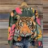 Leopard 3d Print Hoodies Women Fashon Hoodie Animal Tiger Sweats Women's Hoodies Sweatshirt Round Neck Coats  Floral Clothes