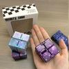 Магический куб-трансформер Infinity - Игра-головоломка для кончиков пальцев, игрушка для СДВГ, тревожности, аутизма, антистресс для пальцев, игра для детей