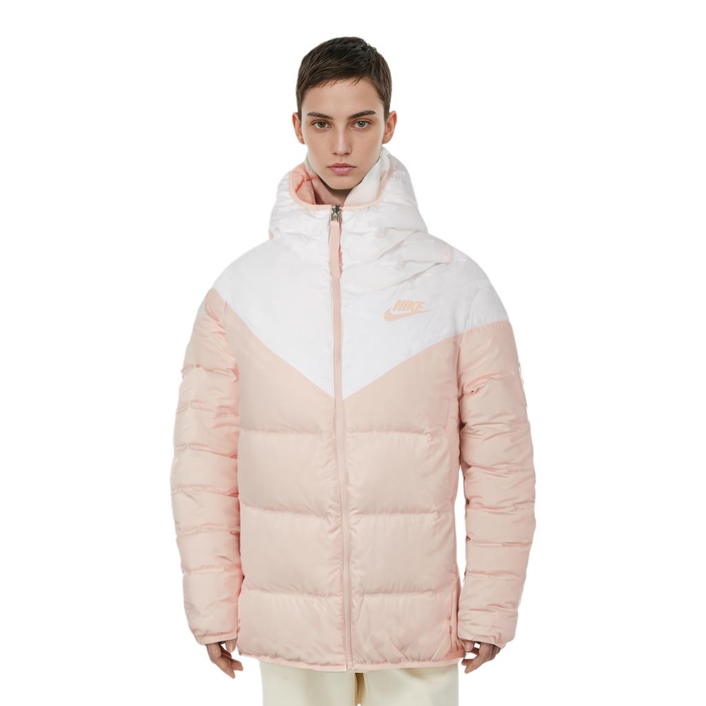 Nike Nsw Down Fill Reverse Hooded Outdoor Quilted Lightweight Down Jacket Winter Women Jacket Echo-Pink CU0283-100