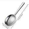 2Pcs Stainless Steel Spoon Heat Insulated Handle Ladles Drain Hole For Serving Soup Rice Serving Spoon Kitchen Utensils