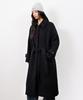 EUGGEN Cashmere Balmacaan Robe Coat_Black