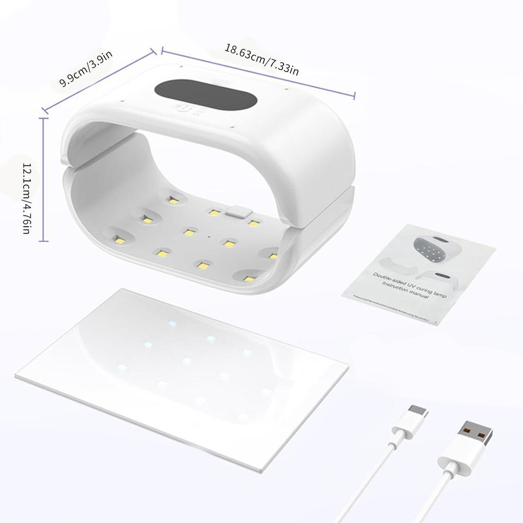 Dual Sided UV Resin Curing Lamp Uv Resin Solidifier For Jewelry Making And DIY Crafts With Fast Two Way Hardening