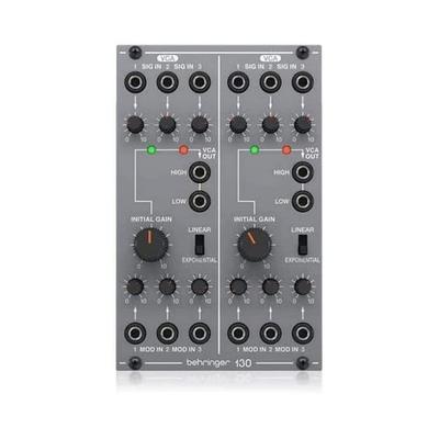 Модульный аналоговый синтезатор Behringer Eurorack, совместимый с Eurorack, аналоговый двойной VCA-модуль SYSTEM100 Series 130 DUAL VCA, серый