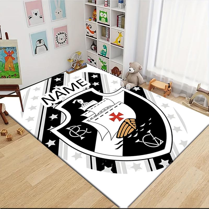 Custom Name Nautical Crest Emblem Carpet Rug Customizable Soft Washable Anti-Slip Home Living Room Sofa Mats Personalized Rug. 0909200