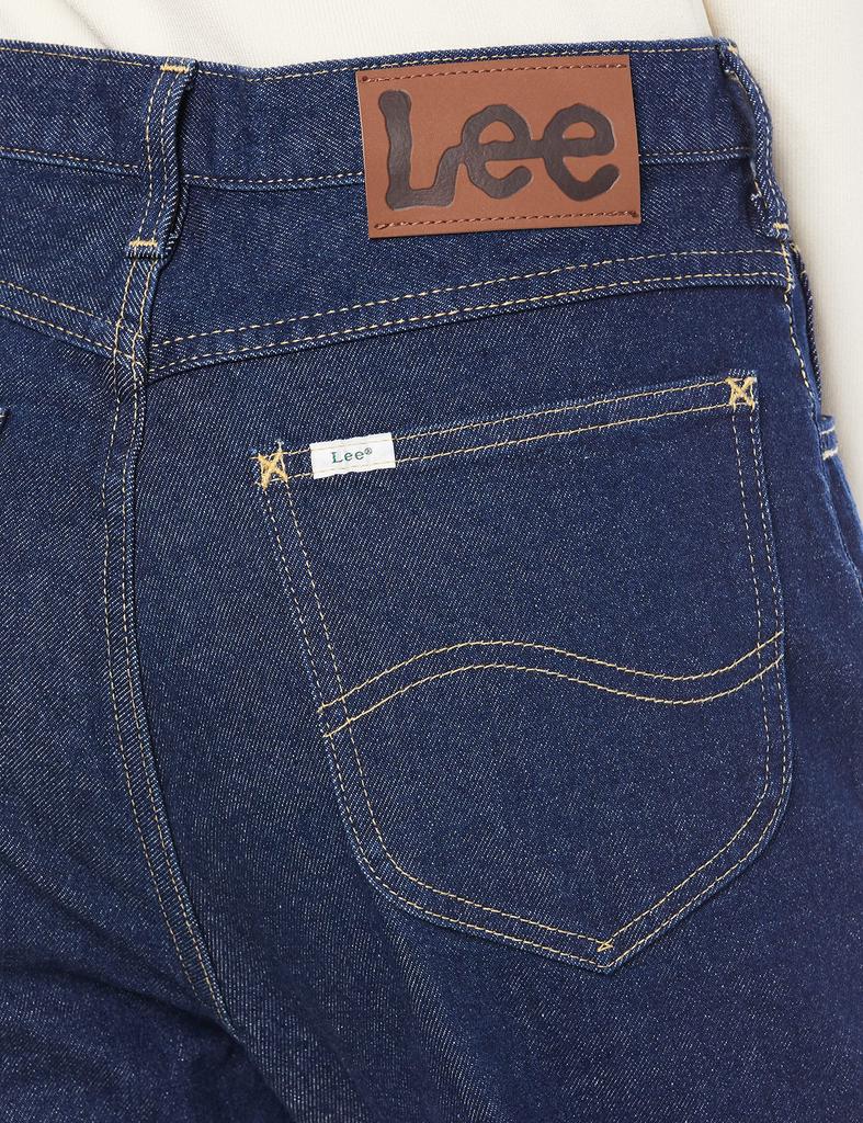 Джинсы Lee Regular Straight Деним Свободный Размер L [Официальный] Брюки, Посадка, Женские, Темно-синий,