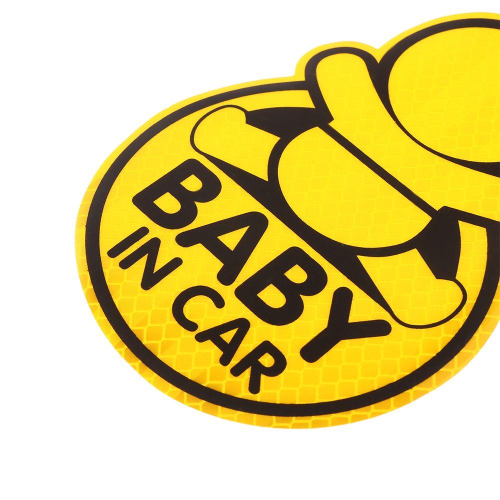 Декор бампера, виниловая наклейка «Ребенок в машине», предупреждающий знак безопасности, светоотражающие наклейки для автомобиля, наклейка на окно