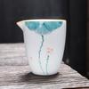 200ml Ceramic Fair Cup Pastoral Style Lotus Hand-painted Tea Sea Tea Divider