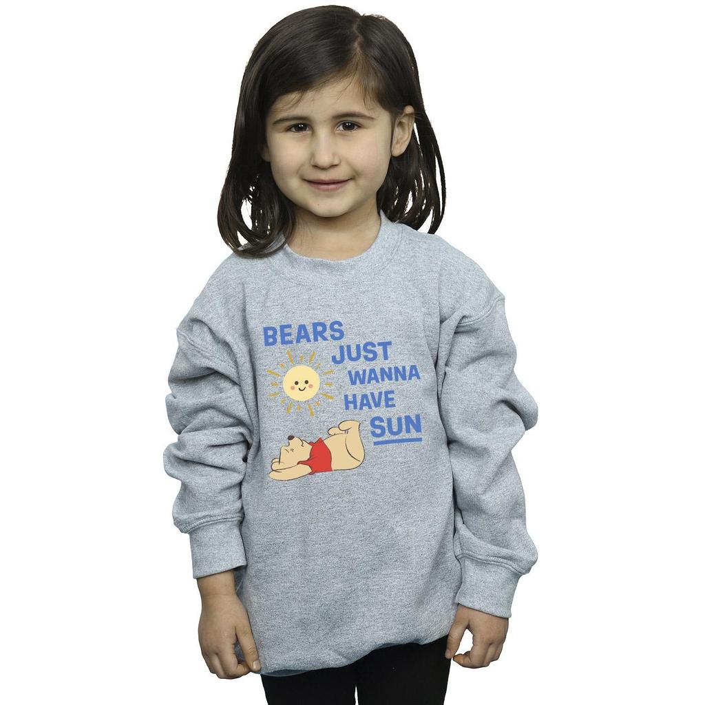 Disney Girls Winnie The Pooh Bears Just Wanna Have Sun Sweatshirt