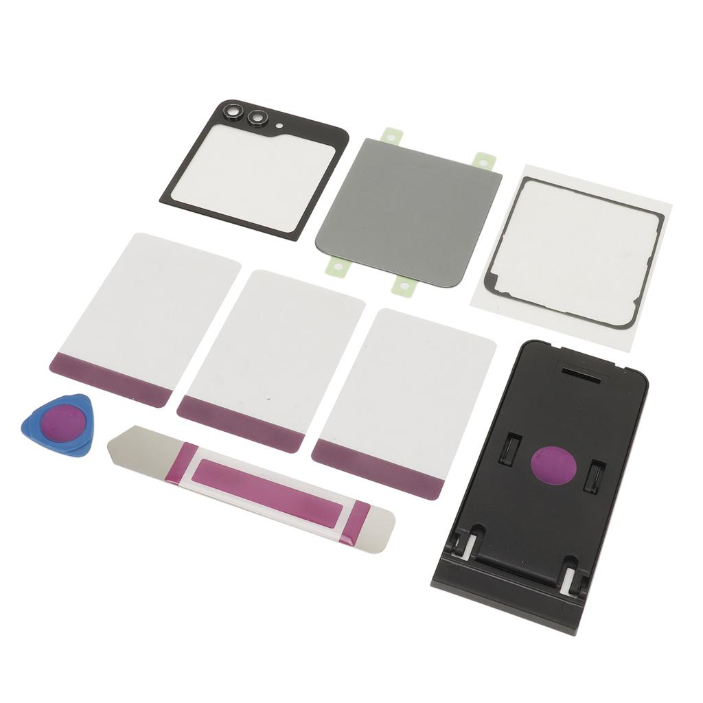 Замена заднего стекла Задняя крышка Стеклянный корпус Дверца с предварительно установленной лентой Объектив камеры Инструменты для Galaxy Z Flip 5 Z