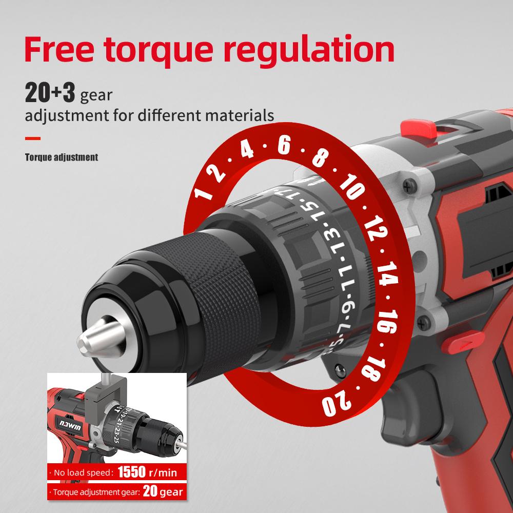 1/2 дюйма 13 мм промышленная электрическая отвертка ледобур для рыбалки 125 НМ бесщеточная ударная электрическая дрель для бетона