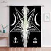 Узор Воин Руна Печатные Шторы Черно-Красные Полиэстеровые Волокна Шторы Спальня Гостиная Кухня Шторы 2 Шт.