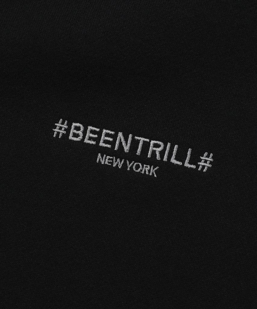 Флисовые спортивные штаны BEENTRILL с основным логотипом-хештегом (черный)