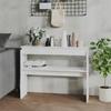 VidaXL Console Table White 102x30x80 Cm Particleboard