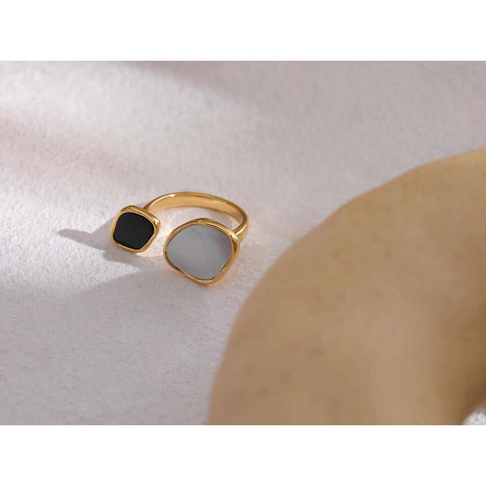 Eetit Ювелирные изделия из акрилового кольца из нержавеющей стали для женщин