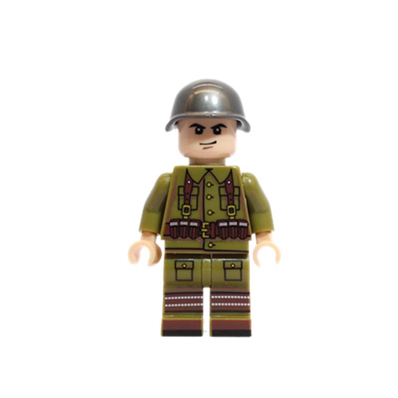 Военные мини-фигурки солдат WW2 в разных странах, строительные блоки, модель кирпичей, подарки на день рождения для мальчиков и девочек