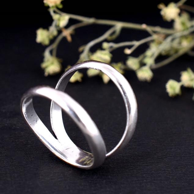 Full Finger Arthritis Splint Ring – Adjustable Silver Thumb Support Ring, Handmade Therapy Band for Joint Pain Relief, Healing Jewelry Gift for Her