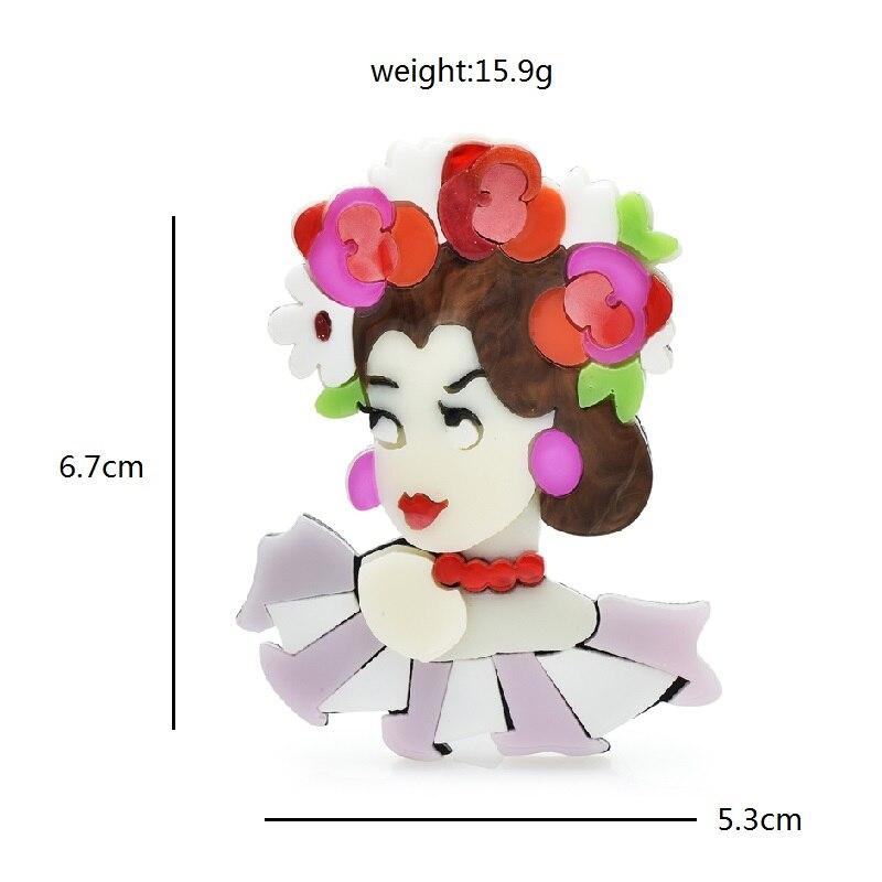 Blucome Акриловый старинный костюм, женские броши для женщин, цветы, красота, вечерние офисные броши для девочек, подарки на булавке