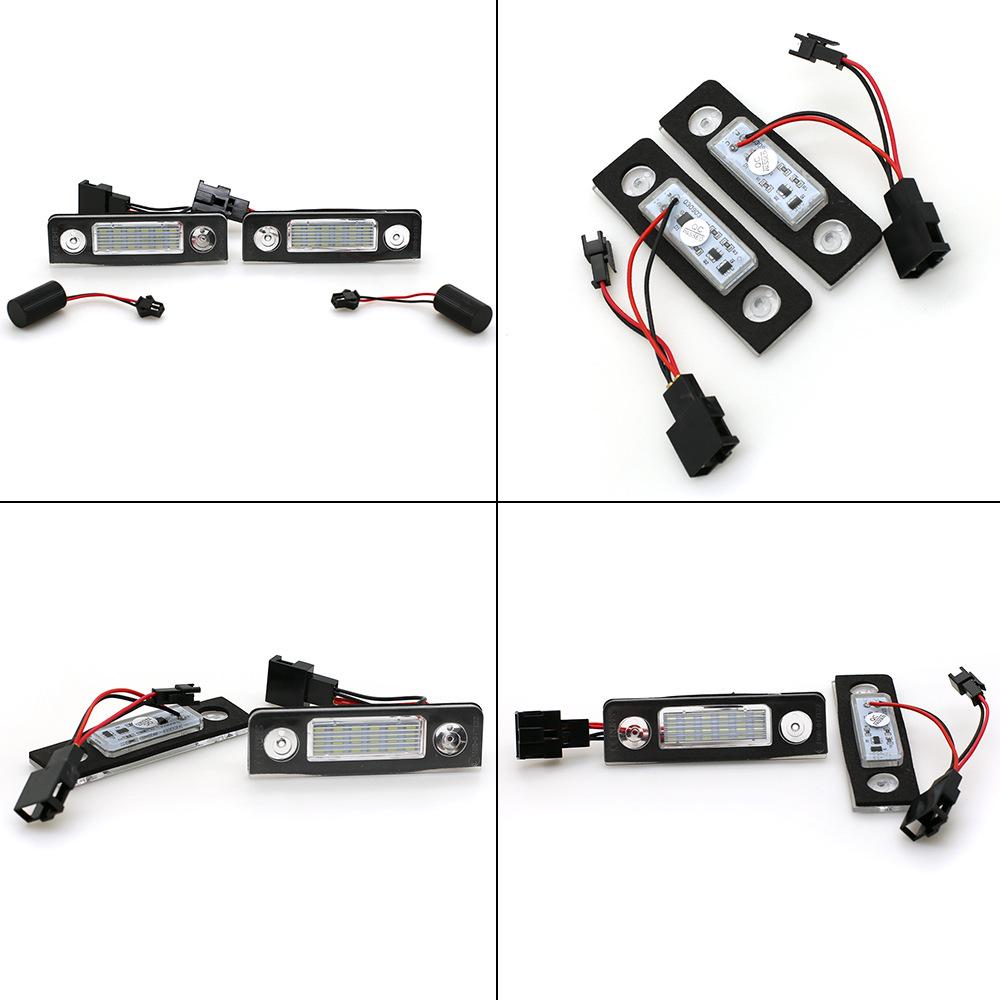 Светодиодный фонарь подсветки номерного знака для Skoda Octavia Canbus - Идеально подходит для новых запчастей для замены автомобиля