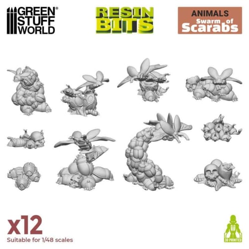 Green Staff World Non-Scale 3D Print Set: Swarm of Scarabs 3D Printer Kit GSWD-12666