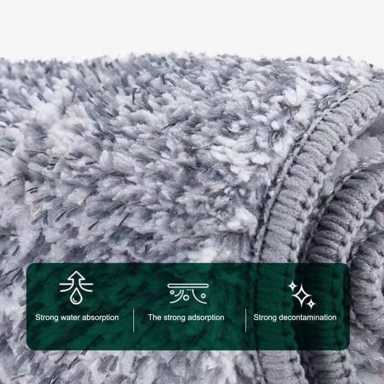 Double-Tank Barrel System Mop Bucket Set Self-Cleaning Mop with 6 Cleaning Cloth 360 Degree Rotating