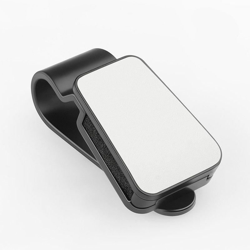 Car Glasses Holder Universal Car Visor Sunglasses Holder Clip Leather Eyeglasses Hanger and Ticket Card Clip Eyeglasses Mount