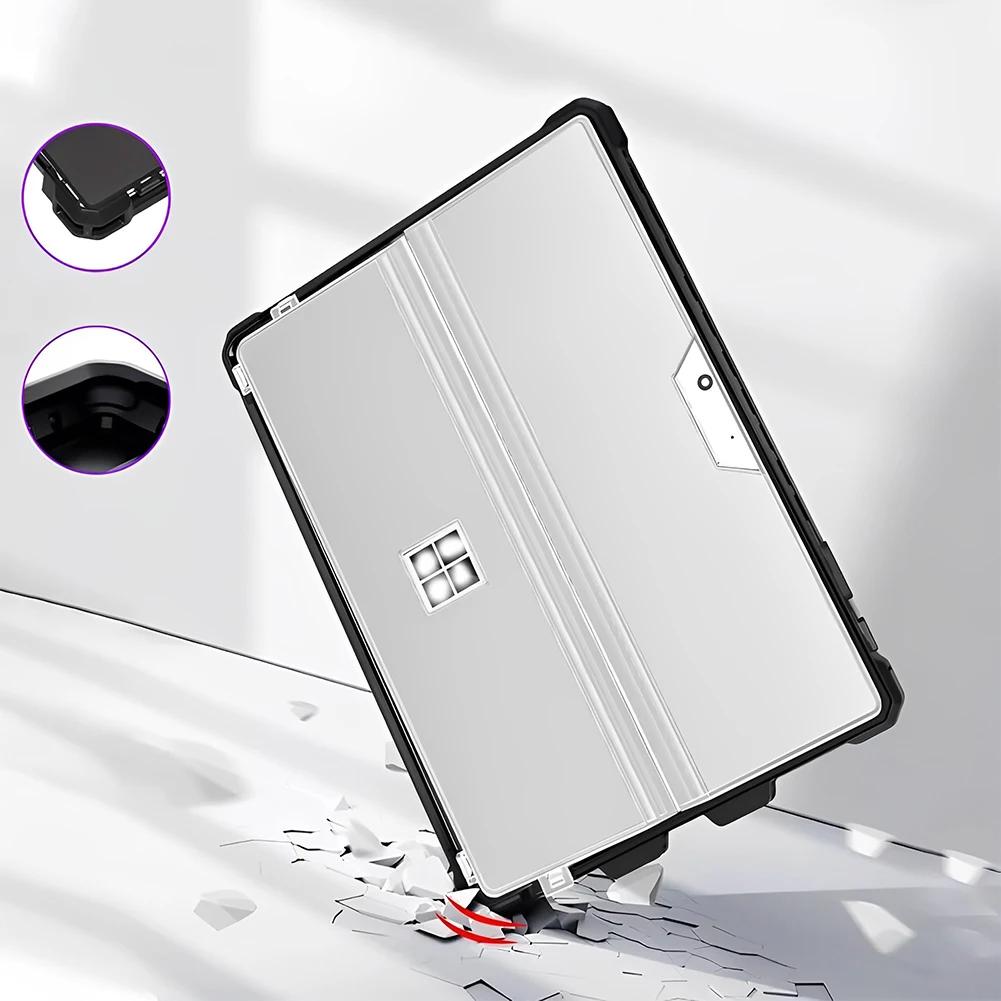 Чехол для Microsoft Surface Pro 6/Pro 5/Pro 4 Жесткий чехол для Microsoft Surface Pro 7 Plus/Pro 7 Совместим с клавиатурой Type Cover