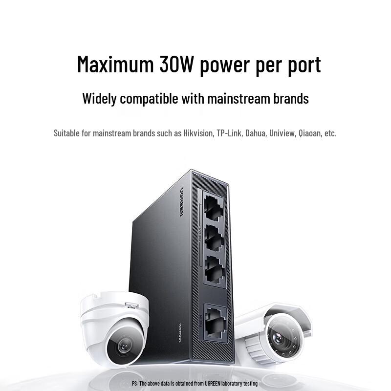 UGREEN 4-Port 100Mbps PoE Extender