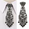 Галстуки из искусственного кристалла, роскошные металлические инкрустированные бриллиантами тончайшей работы, корсаж, аксессуары для свадебных вечеринок