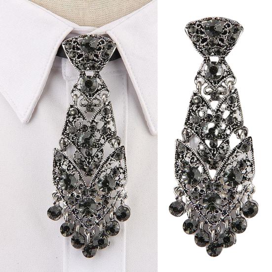 Галстуки из искусственного кристалла, роскошные металлические инкрустированные бриллиантами тончайшей работы, корсаж, аксессуары для свадебных вечеринок