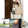 Cute Acrylic Cartoon Panda Hanging Ornament For Stylish Auto Interior Design
