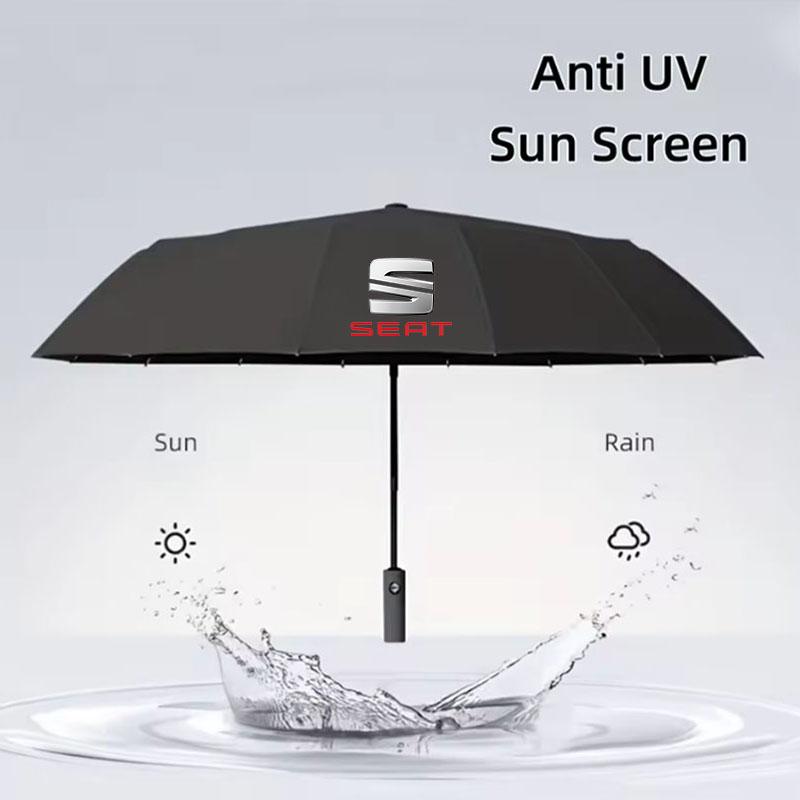 djdf4 Car Umbrella Automatic Folding customize Umbrellas For Seat Leon 5f Ibiza 6l 6j Leon 1p Cushion Altea Xl Leon Mk Car Accessories