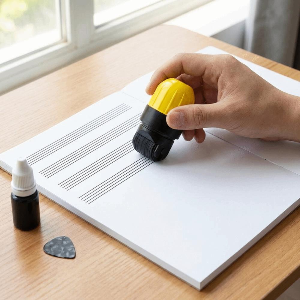 Music Notation Stamp Roller Staff for Piano Guitar Music Theory Teaching Aids Useful Teaching Musical Instrument Teaching Tools