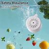 Fruit Vegetable Washer Ultrasonic Purifier IPX7 Waterproof Portable Battery Powered Wireless Fruit Vegetable Cleaner Device