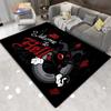 Satanic Skull Inverted Pentagram Area Rug Sheep Head Demon Baphomet Rug Gothic  Series Hall Bedroom Fashionable Carpet