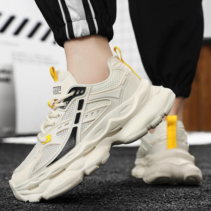 Папины туфли мужской летний стиль противоскользящие дышащие износостойкие модные с защитой от запаха спортивные повседневные туфли для увеличения роста